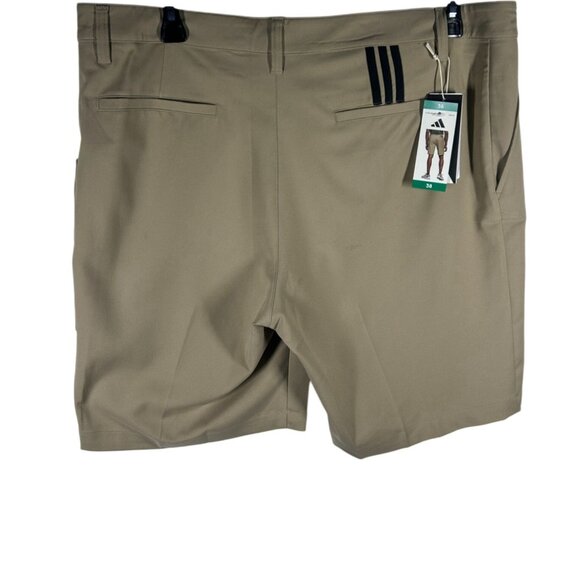 Adidas Golf‎ Hemp Shorts Men's Size 38 Tan Polyester NEW - Picture 2 of 9